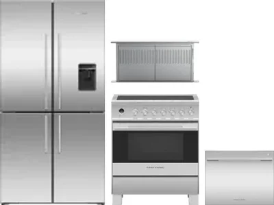 4 Piece Package Includes Refrigerator, Range, Hood And Dishwasher